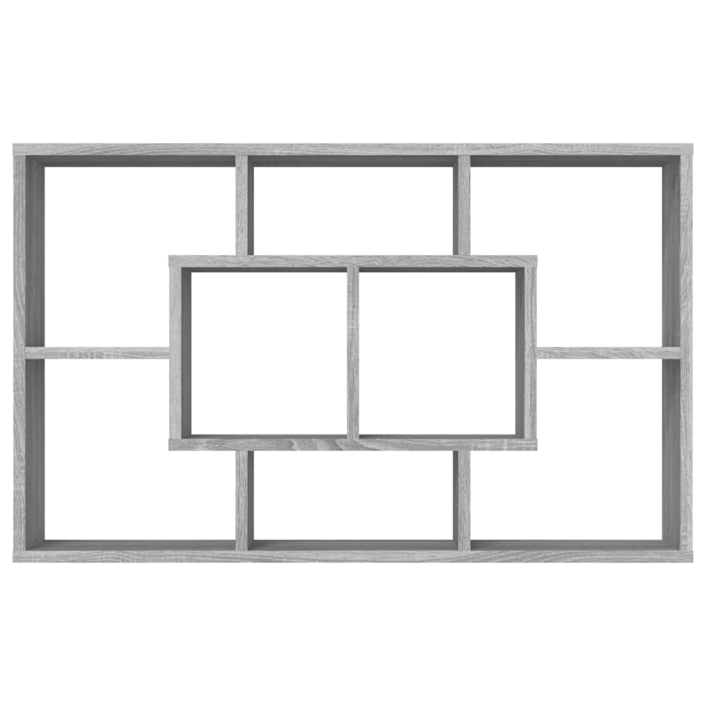 Mensola a Muro Grigio Sonoma 85x16x52,5 cm in Legno Multistrato - homemem39