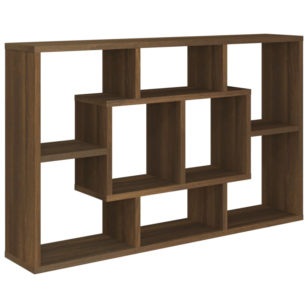 Mensola a Muro Rovere Marrone 85x16x52,5cm in Legno Multistrato - homemem39