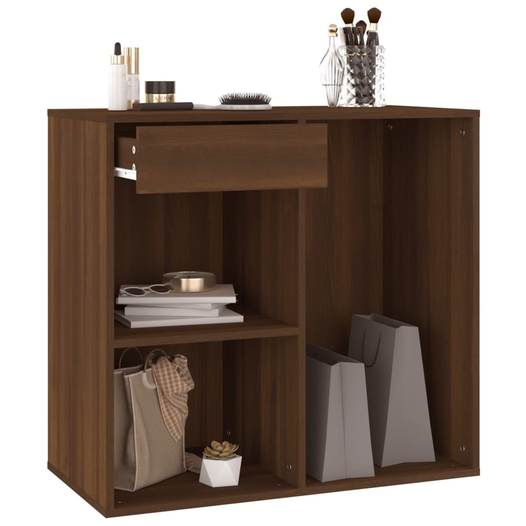 Armadietto per Cosmetici Rovere Marrone 80x40x75 cm in Legno - homemem39