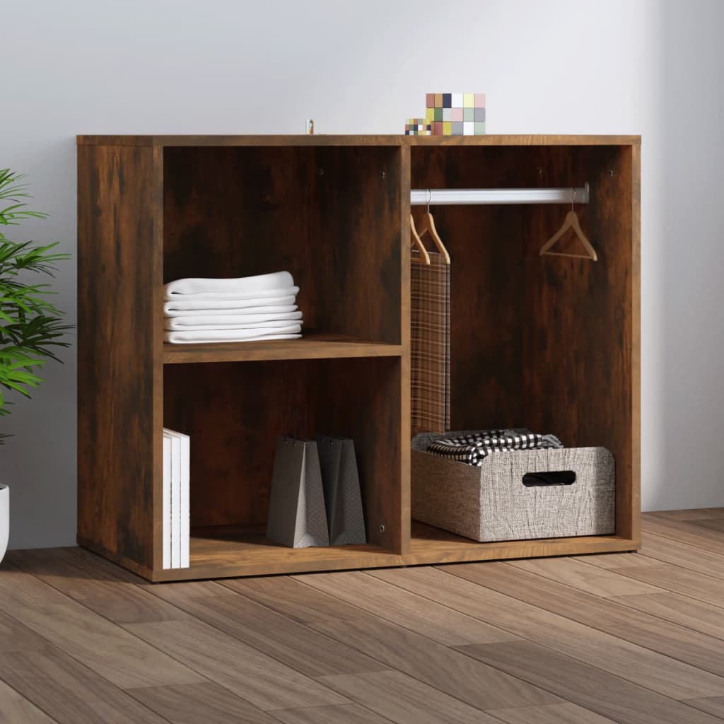 Armadietto Cosmetici Rovere Fumo 80x40x65 cm Legno Multistrato - homemem39