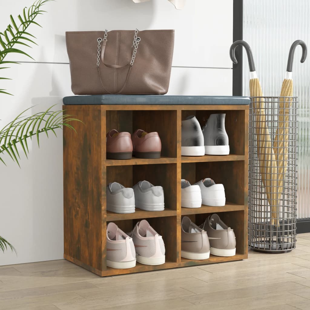 Scarpiera Rovere Fumo 52,5x30x50 cm - homemem39