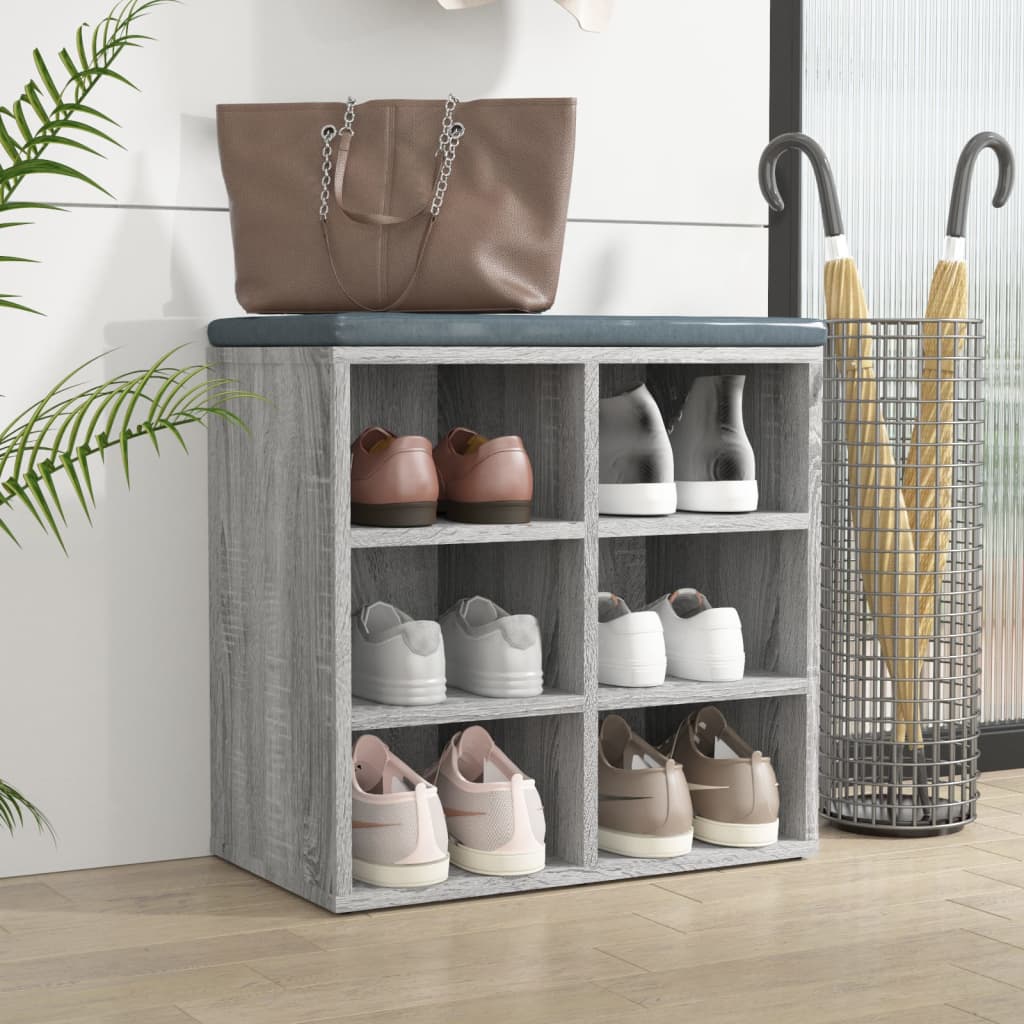 Scarpiera Grigio Sonoma 52,5x30x50 cm - homemem39