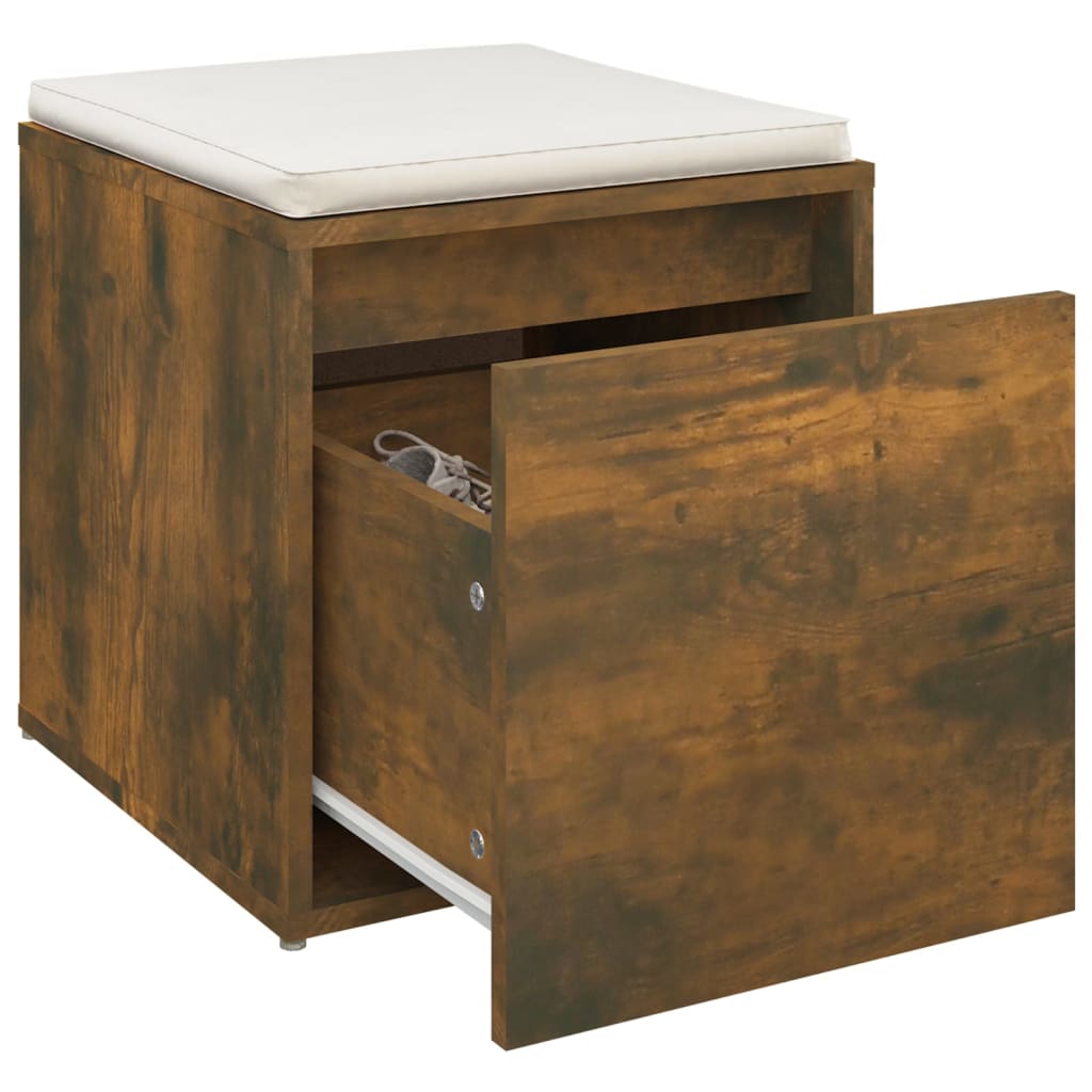 Cassetto Contenitore Rovere Fumo 40,5x40x40cm Legno Multistrato - homemem39