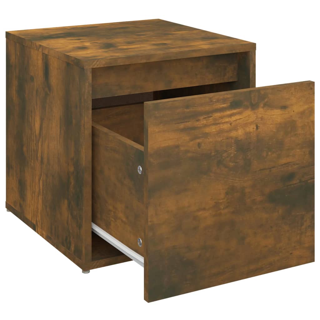 Cassetto Contenitore Rovere Fumo 40,5x40x40cm Legno Multistrato - homemem39
