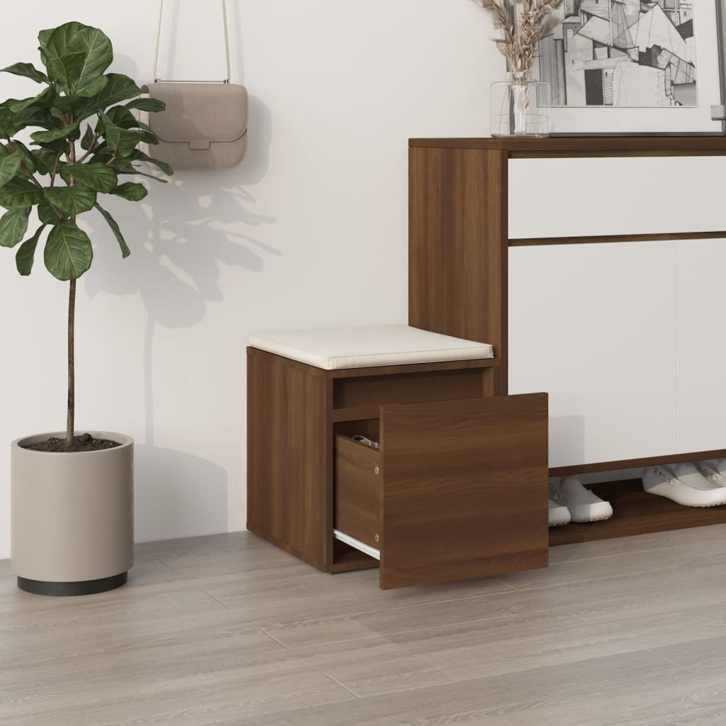 Cassetto Contenitore Rovere Marrone 40,5x40x40cm in Multistrato - homemem39