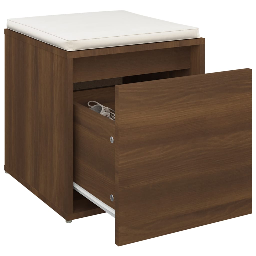 Cassetto Contenitore Rovere Marrone 40,5x40x40cm in Multistrato - homemem39