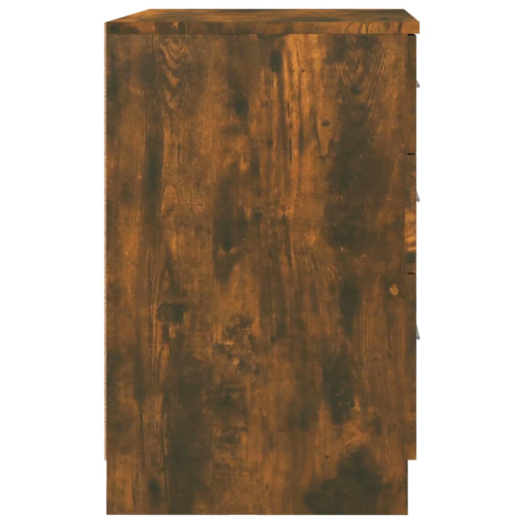 Comodino Rovere Fumo 40x40x63 cm in Legno Multistrato - homemem39