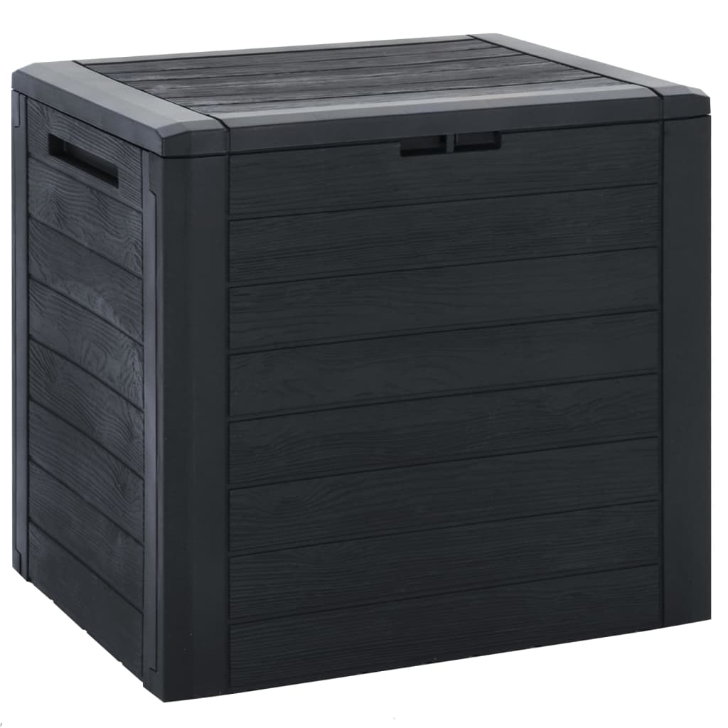 Baule da Giardino Antracite 58,5x46x55 cm in Polipropilene - homemem39