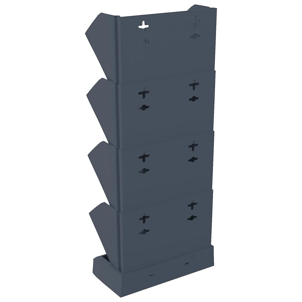 Set per Piante Giardino Verticale 4 pz Antracite Polipropilene - homemem39