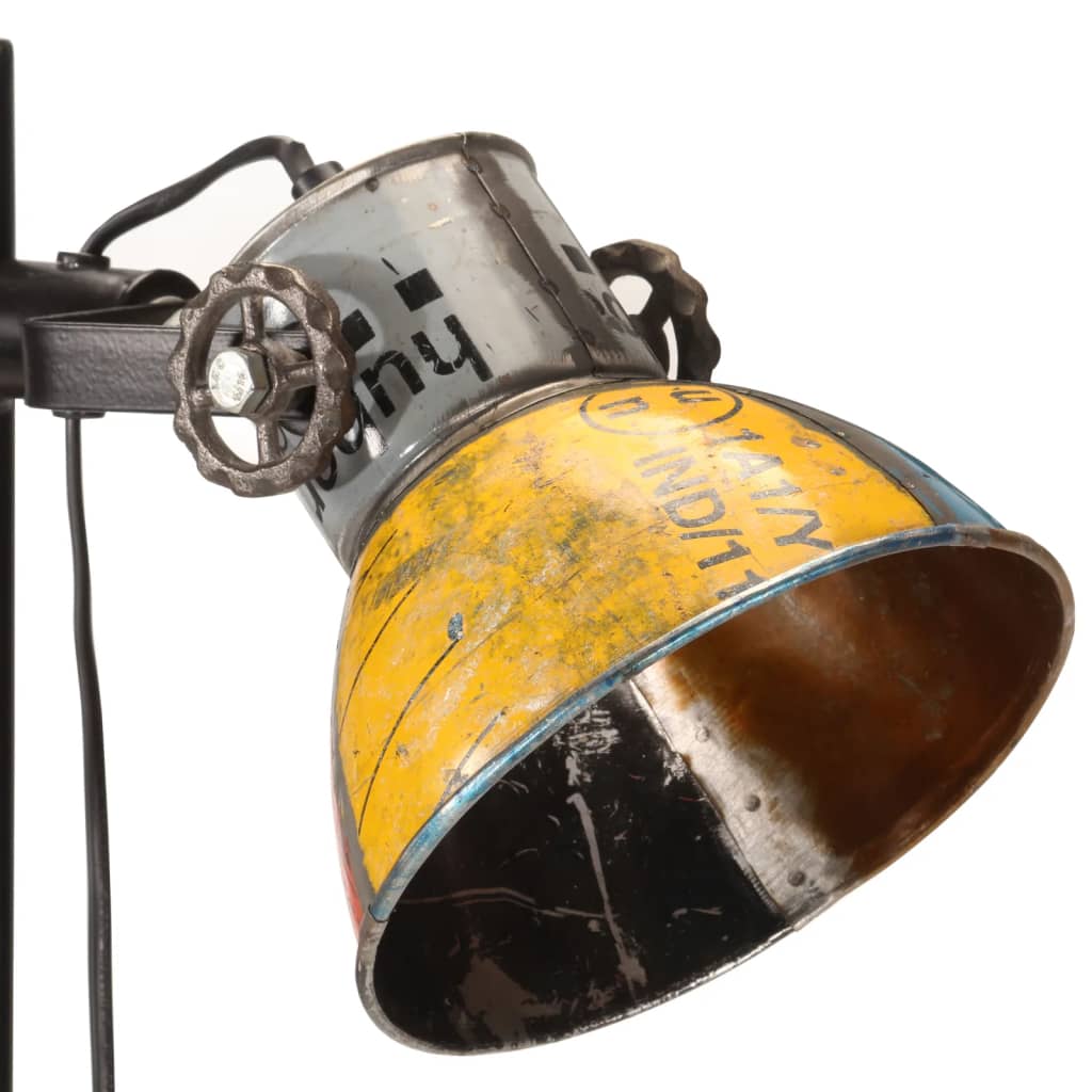 Lampada da Pavimento con 2 Paralumi Multicolore E27 - homemem39