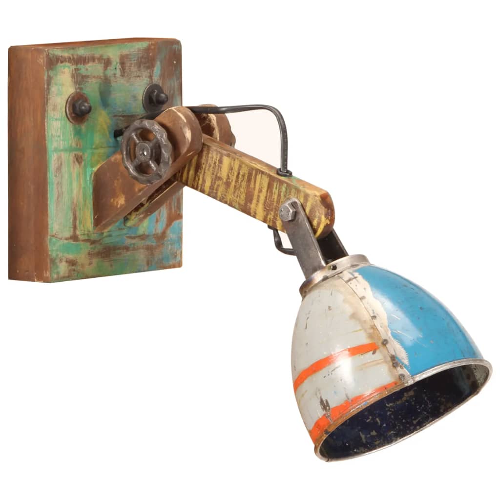 Lampada da Parete in Stile Industriale Rotonda Multicolore E27 - homemem39