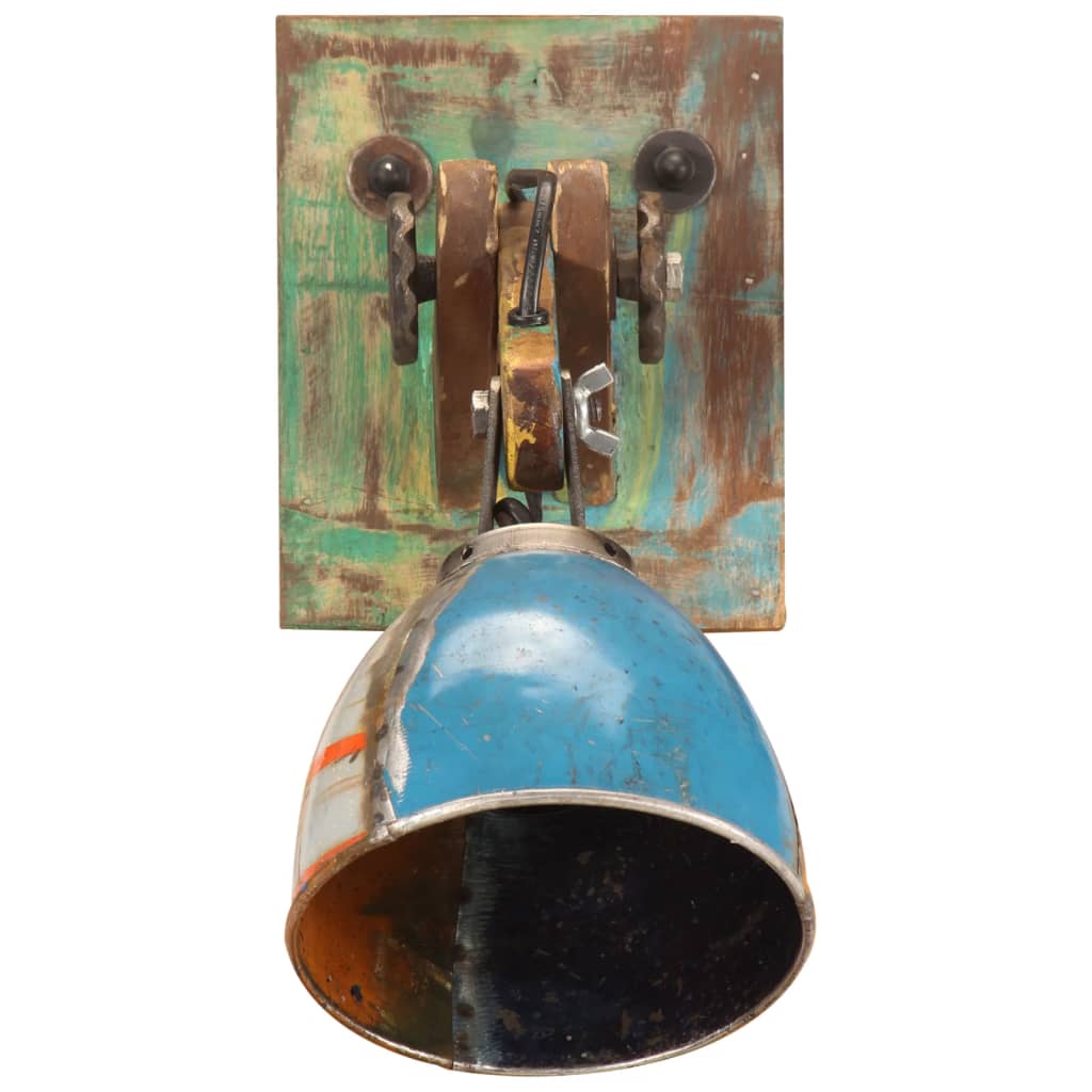 Lampada da Parete in Stile Industriale Rotonda Multicolore E27 - homemem39