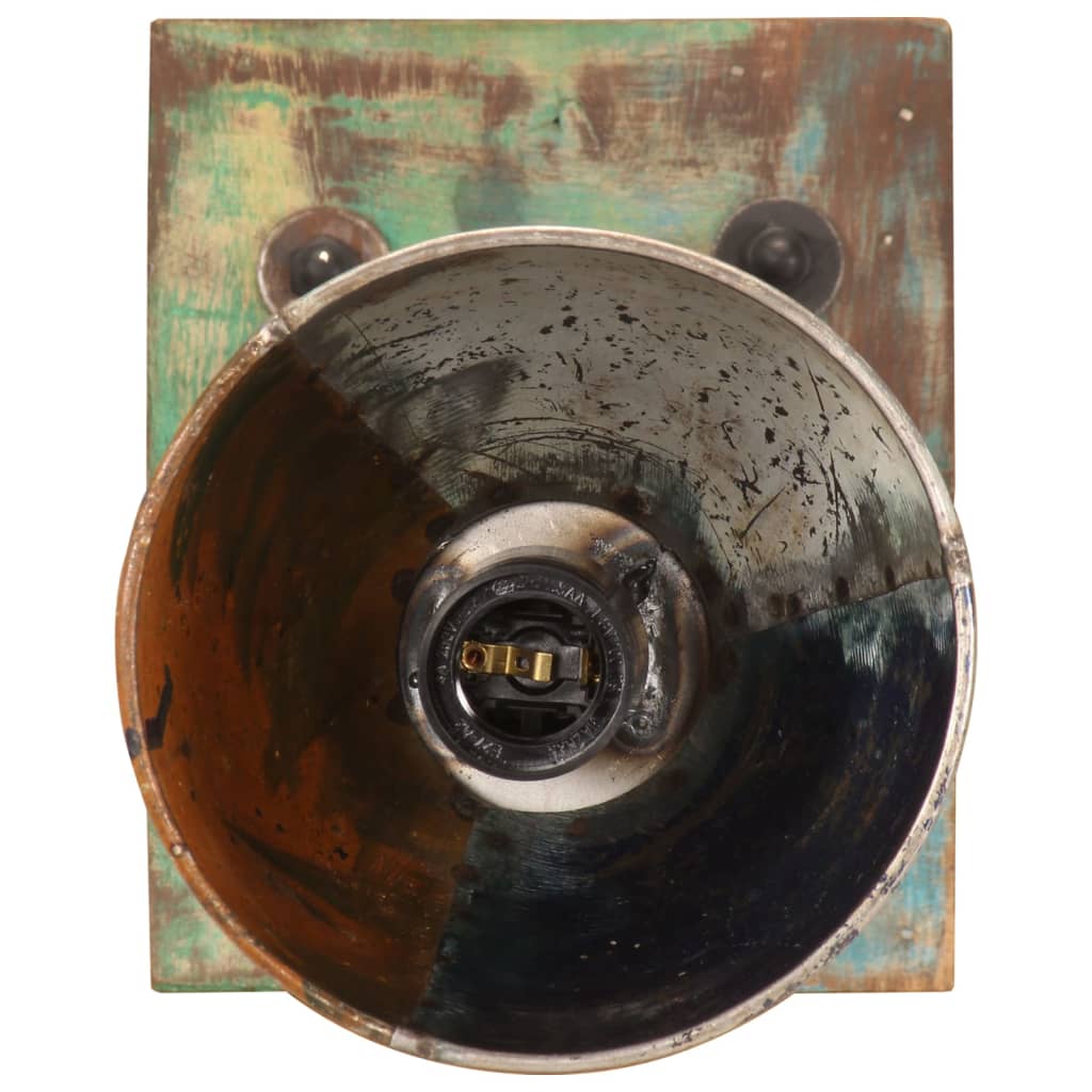 Lampada da Parete in Stile Industriale Rotonda Multicolore E27 - homemem39