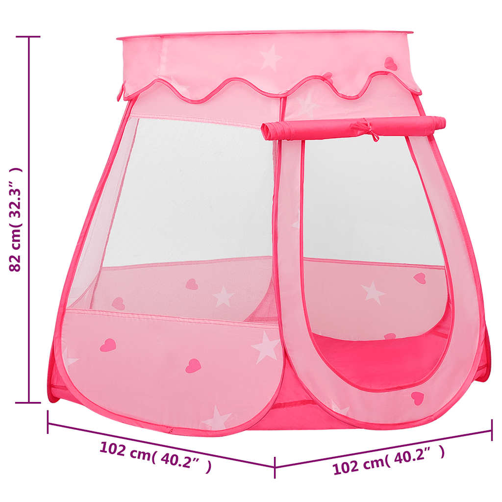 Tenda da Gioco per Bambini Rosa 102x102x82 cm | homemem39