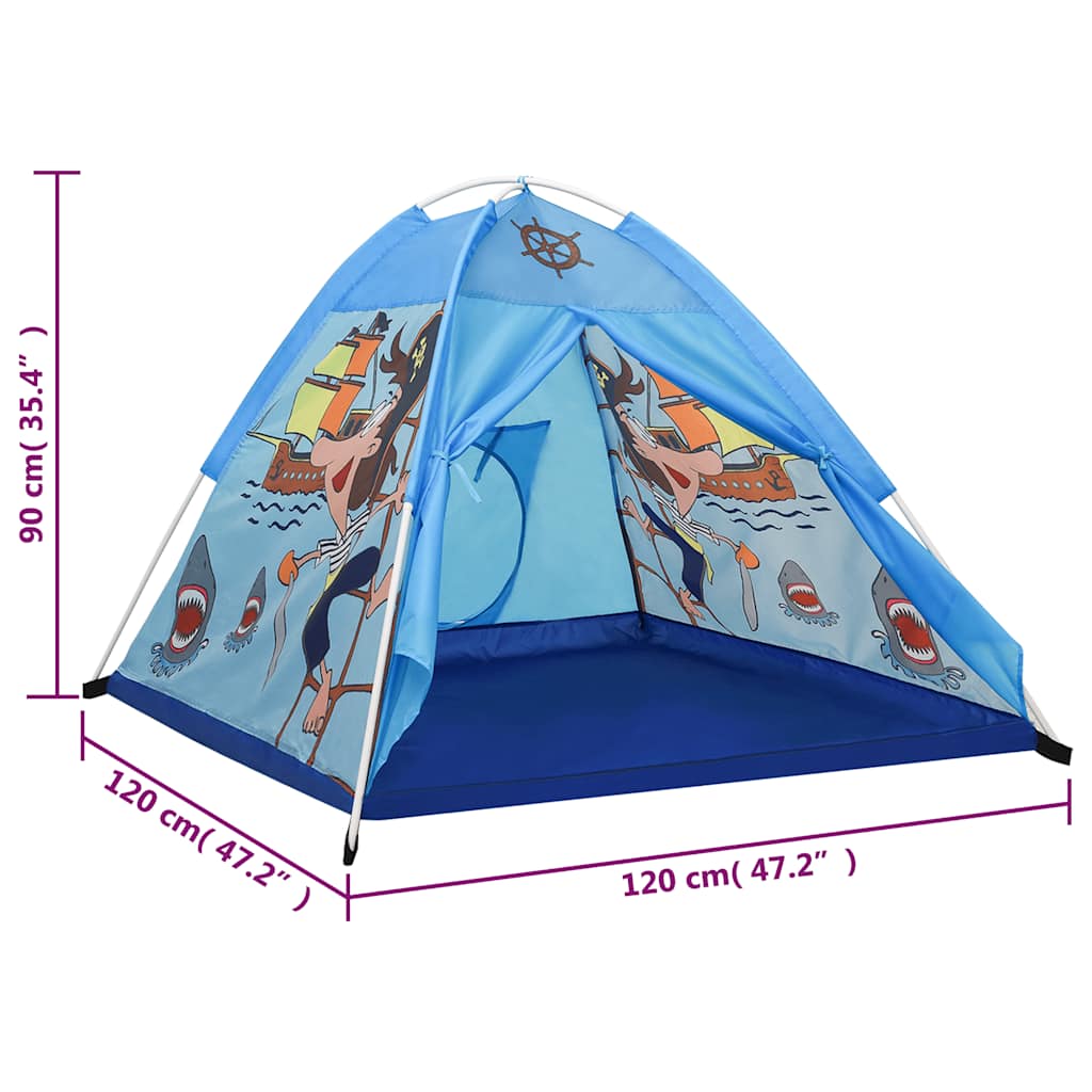 Tenda da Gioco per Bambini Blu 120x120x90 cm | homemem39
