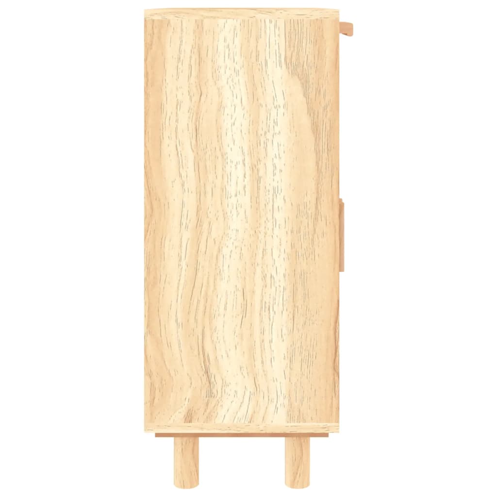 Credenza Marrone 60x30x75cm Legno Massello Pino Rattan Naturale - homemem39