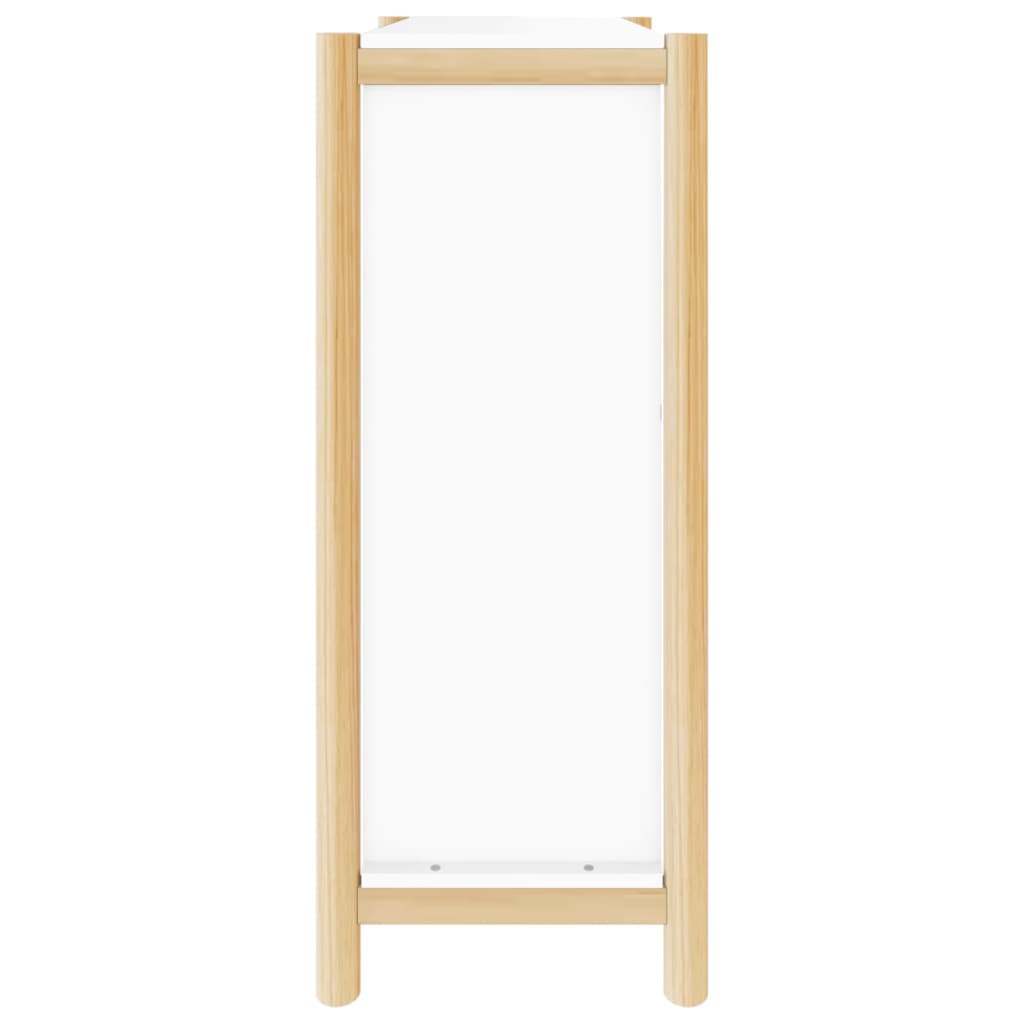 Scarpiera Bianca 57,5x33x80 cm in Legno Multistrato - homemem39