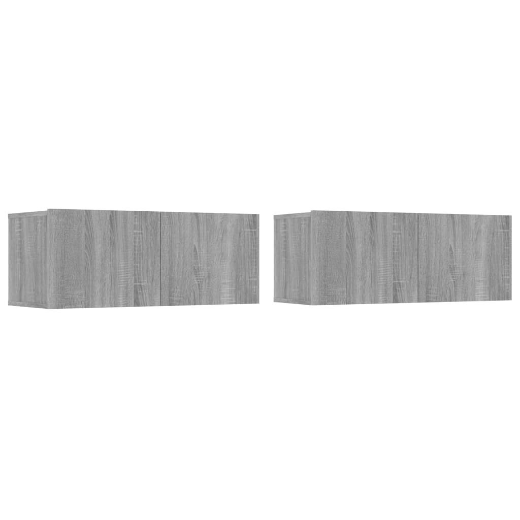 Set di Mobili Porta TV 5 pz Grigio Sonoma in Legno Multistrato - homemem39