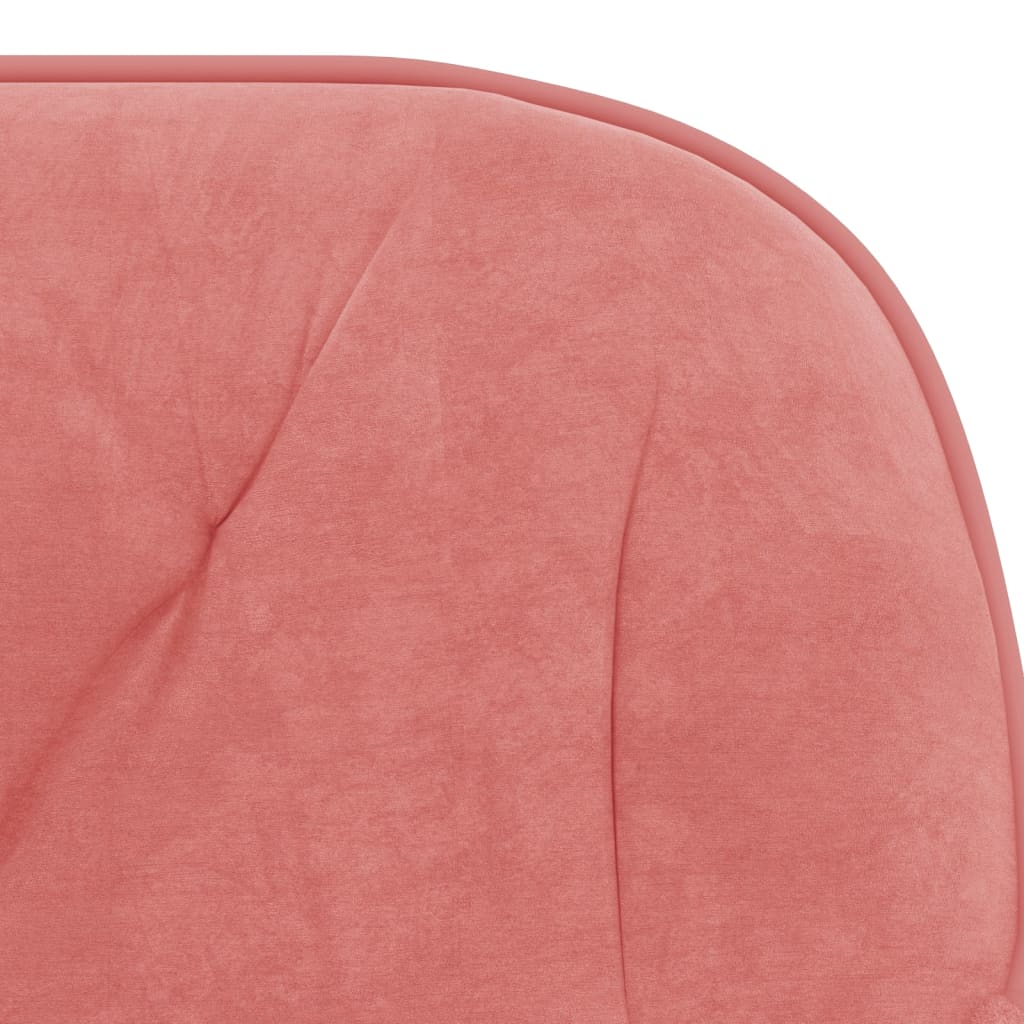Sedia Girevole da Ufficio Rosa in Velluto - homemem39