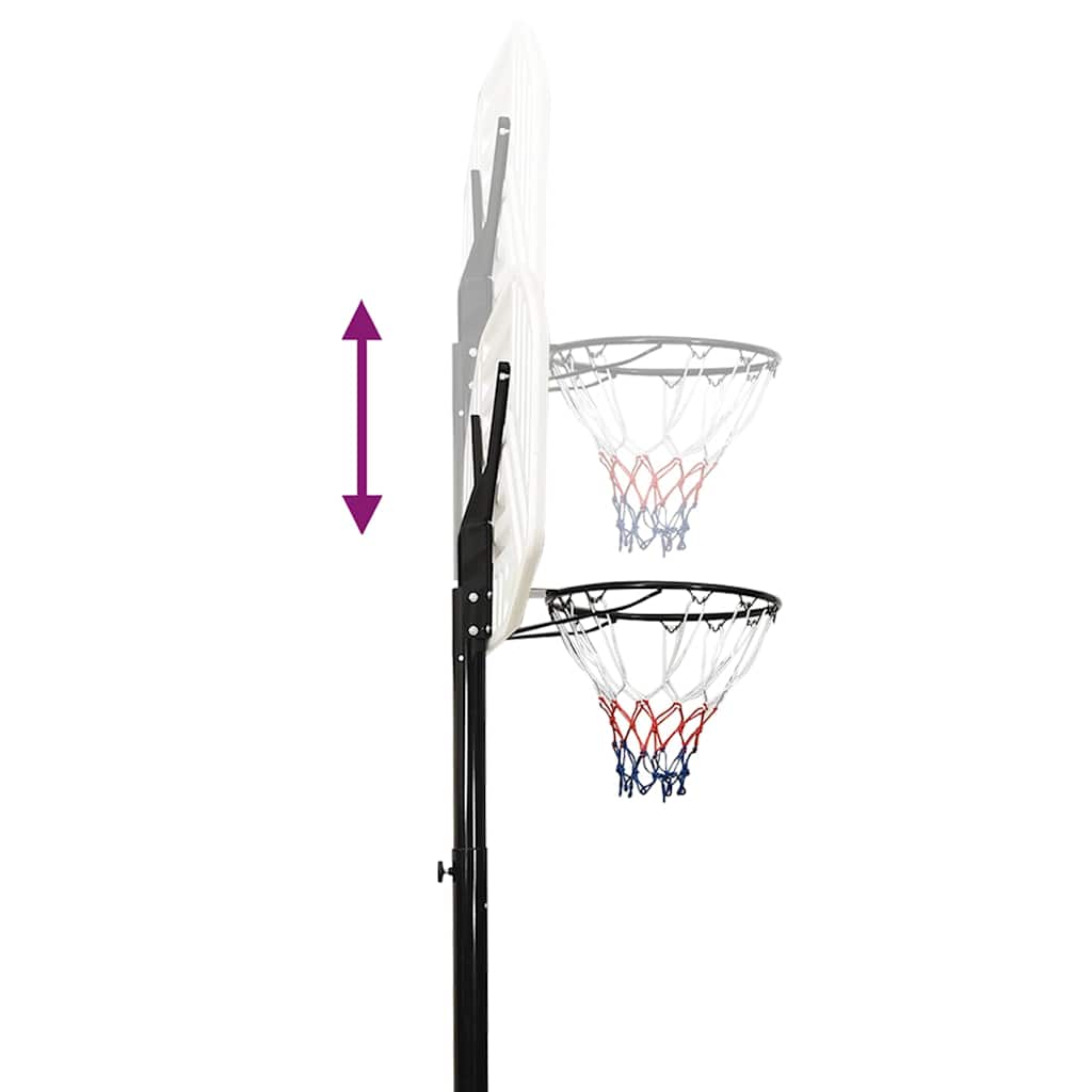 Supporto per Pallacanestro Bianco 258-363 cm Polietilene - homemem39