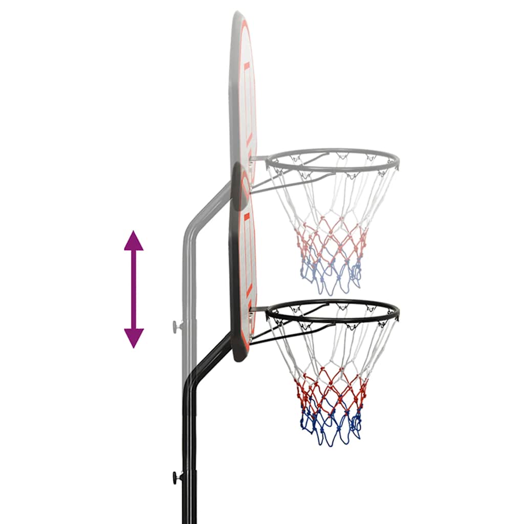 Supporto per Pallacanestro Nero 237-307 cm Polietilene - homemem39