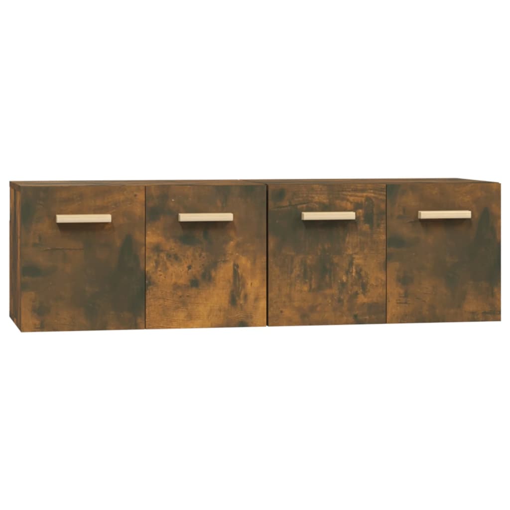 Mobili Parete 2 pz Rovere Fumo 60x36,5x35 cm Legno Multistrato - homemem39