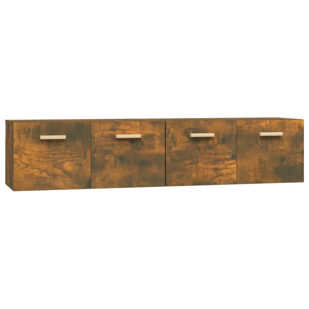 Mobili Parete 2 pz Rovere Fumo 80x35x36,5 cm Legno Multistrato - homemem39
