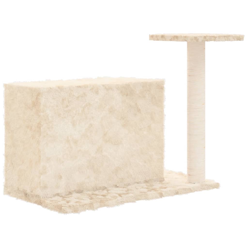 Albero per Gatti con Tiragraffi in Sisal Crema 51 cm - homemem39