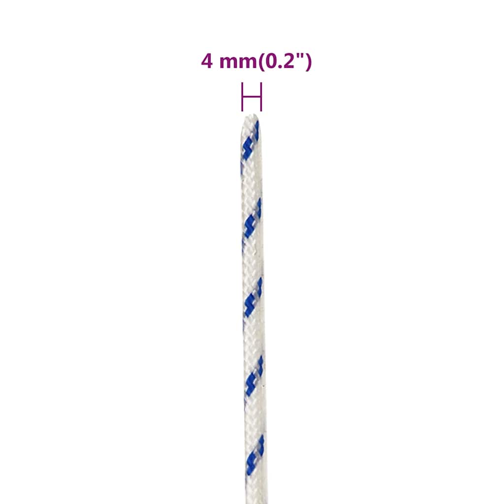 Corda per barca Bianca 4 mm 25 m in Polipropilene | homemem39