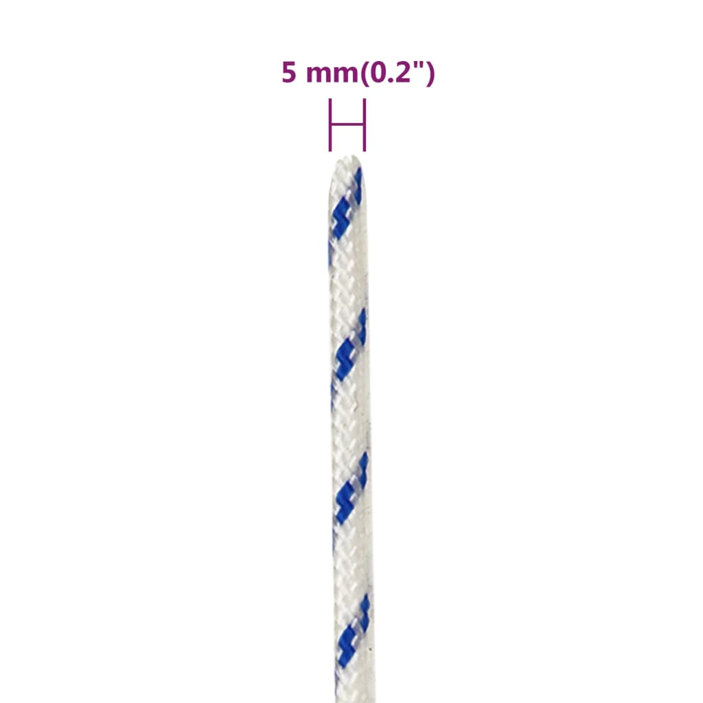 Corda per barca Bianca 5 mm 50 m in Polipropilene | homemem39