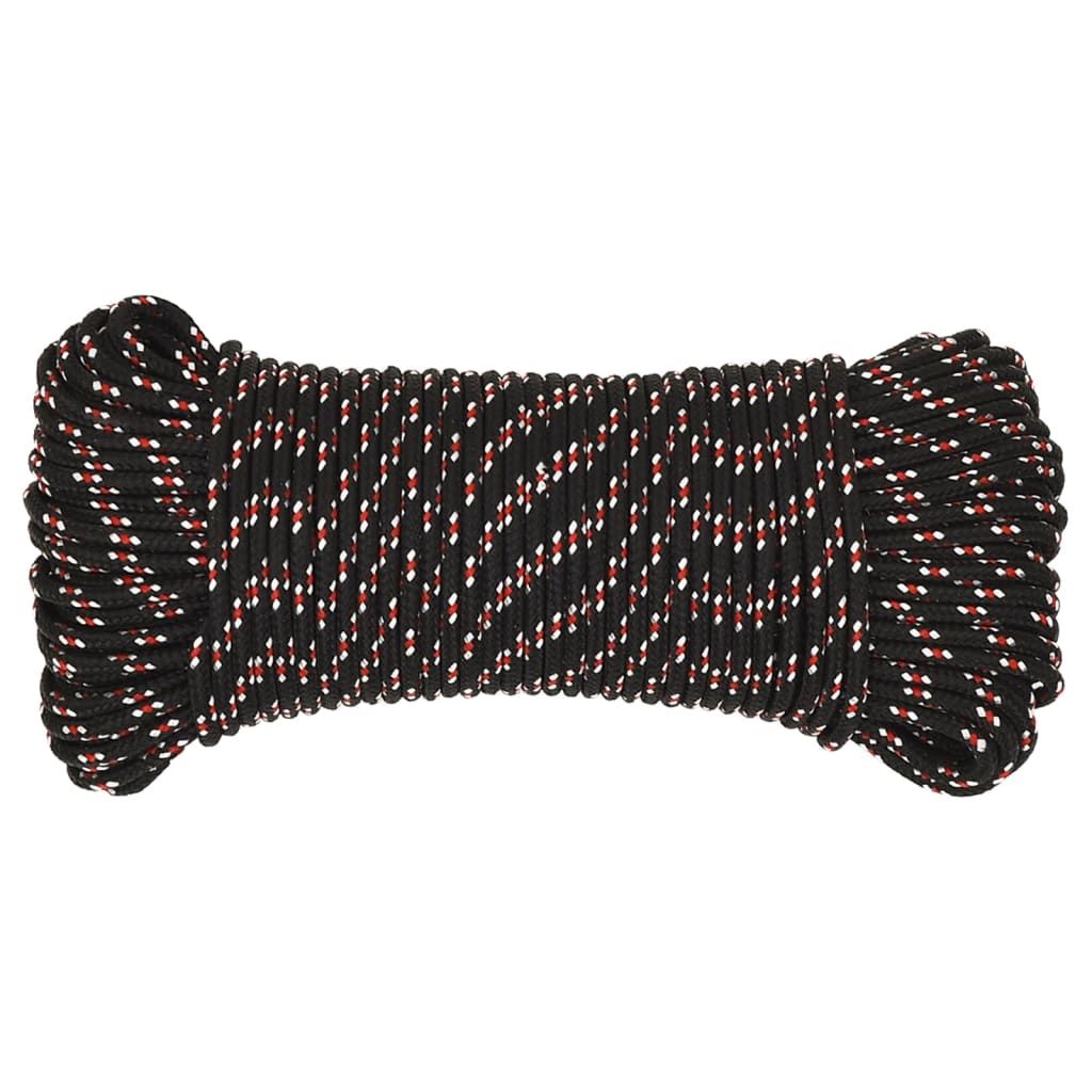 Corda da Lavoro Nera 4 mm 250 m in Polipropilene - homemem39