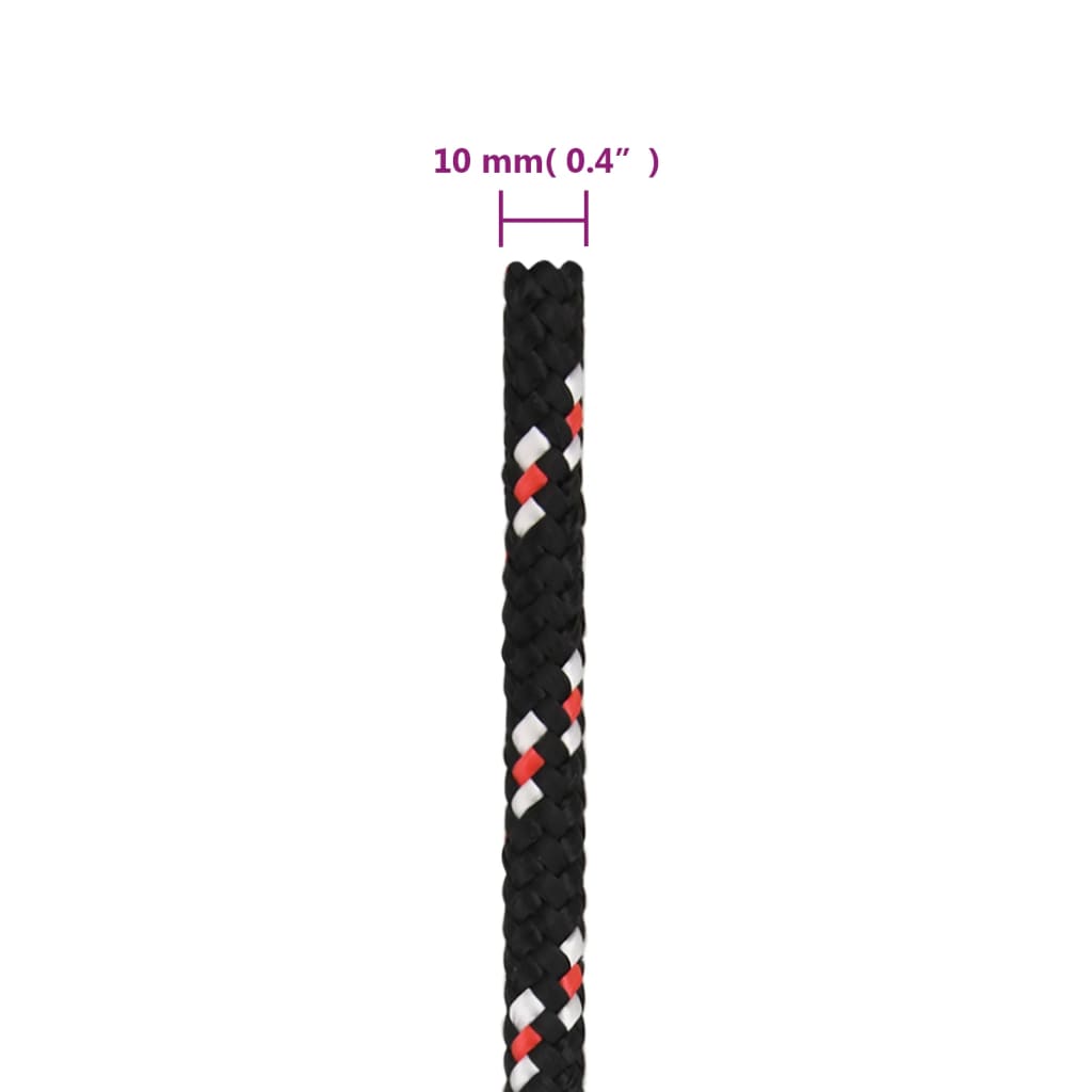 Corda per barca Nera 10 mm 100 m in Polipropilene | homemem39