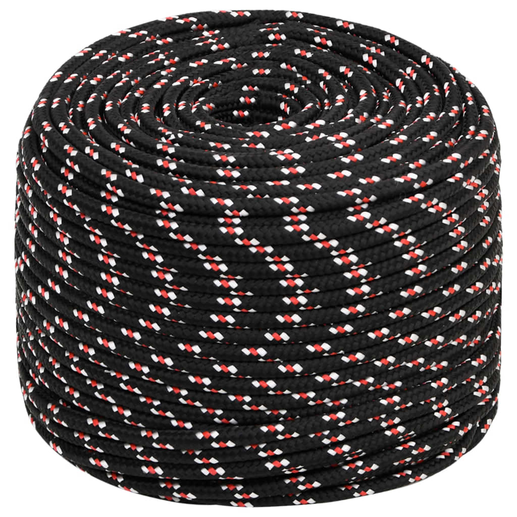 Black Nautical Rope 10 mm 500 m in Polypropylene