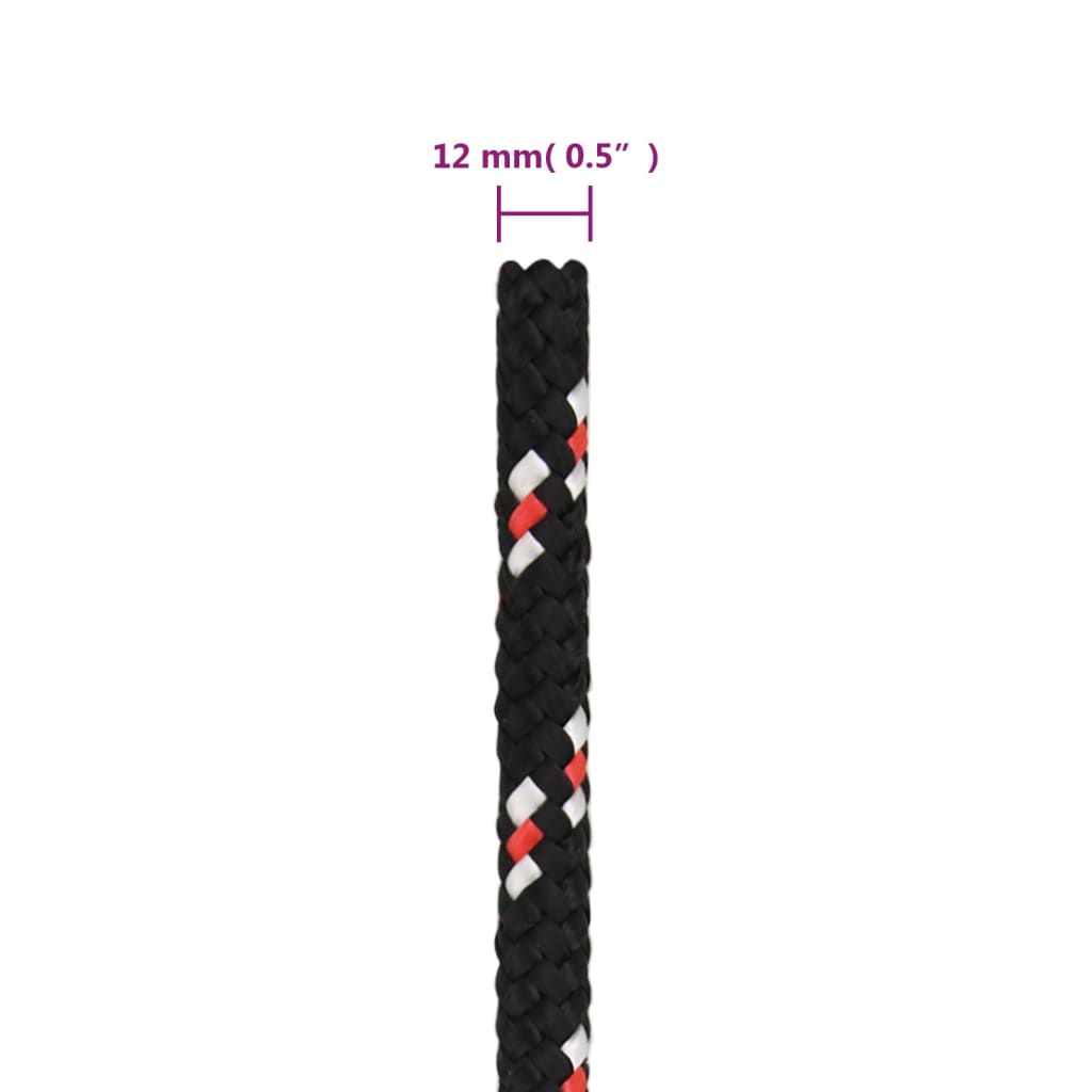 Corda per barca Nera 12 mm 25 m in Polipropilene | homemem39