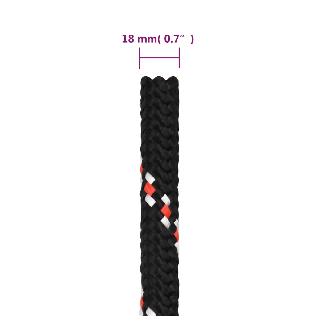 Corda per barca Nera 18 mm 100 m in Polipropilene