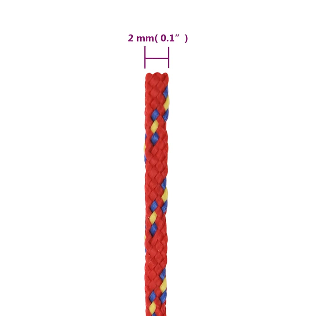 Corda per barca Rossa 2 mm 50 m in Polipropilene | homemem39