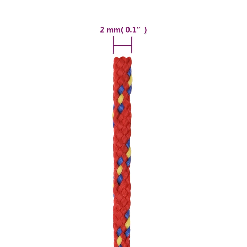 Corda per barca Rossa 2 mm 250 m in Polipropilene - homemem39