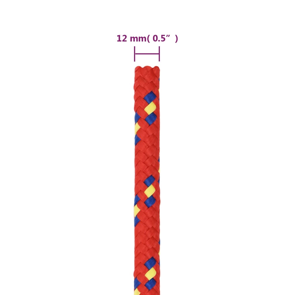 Corda per barca Rossa 12 mm 25 m in Polipropilene | homemem39