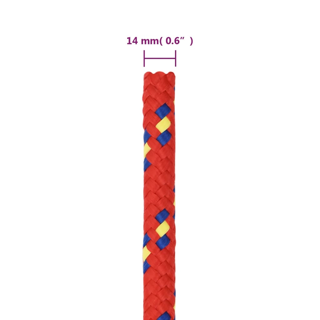 Corda per barca Rossa 14 mm 25 m in Polipropilene | homemem39