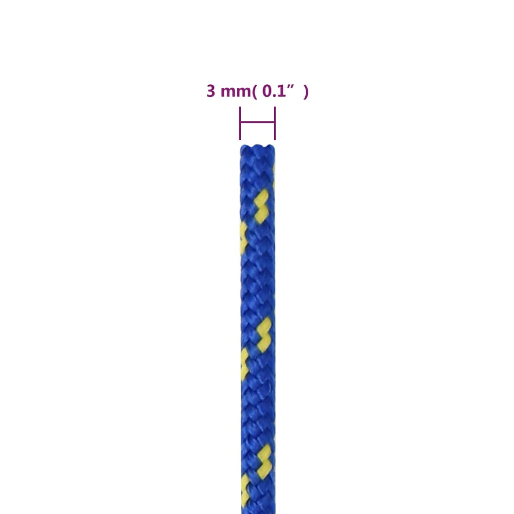 Corda per barca Blu 3 mm 50 m in Polipropilene - homemem39