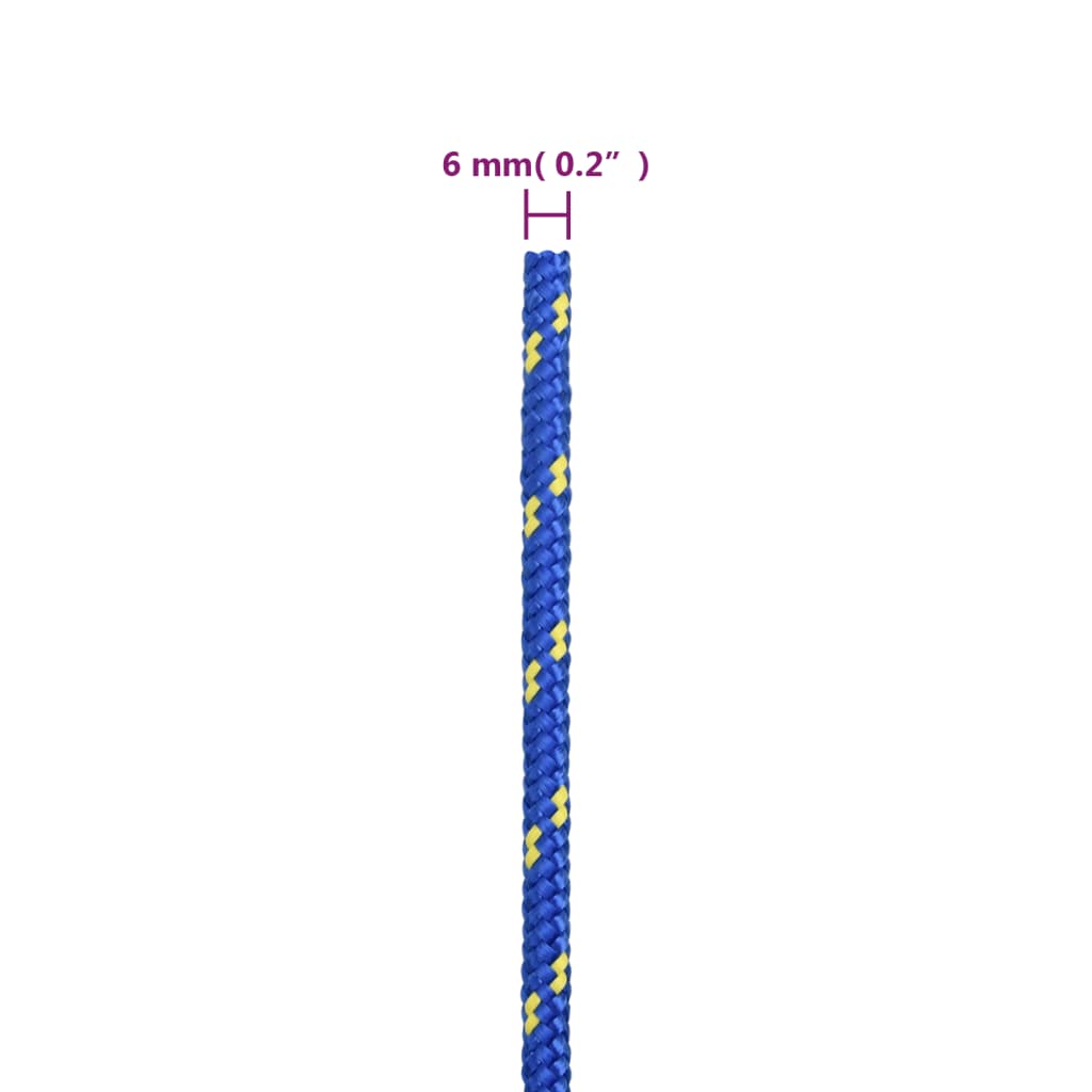 Corda per barca Blu 6 mm 25 m in Polipropilene - homemem39