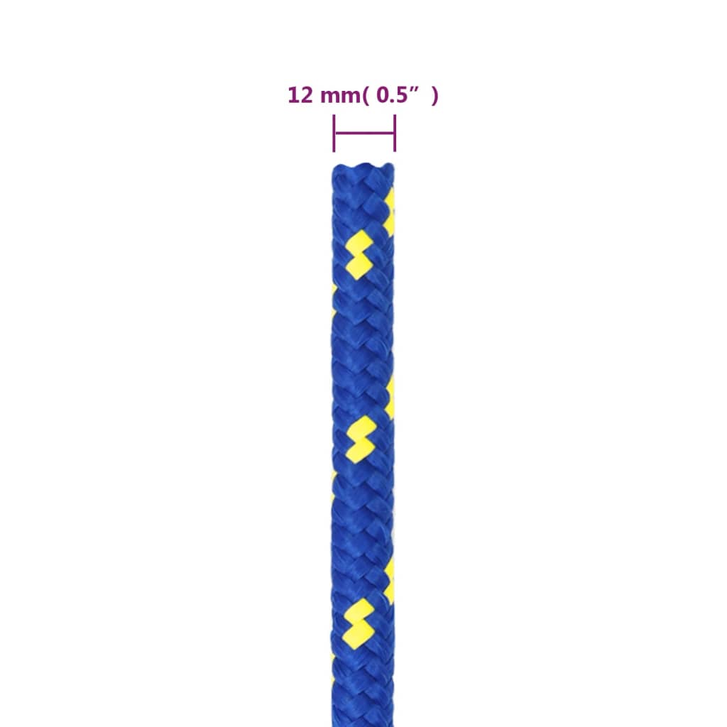 Corda per barca Blu 12 mm 100 m in Polipropilene