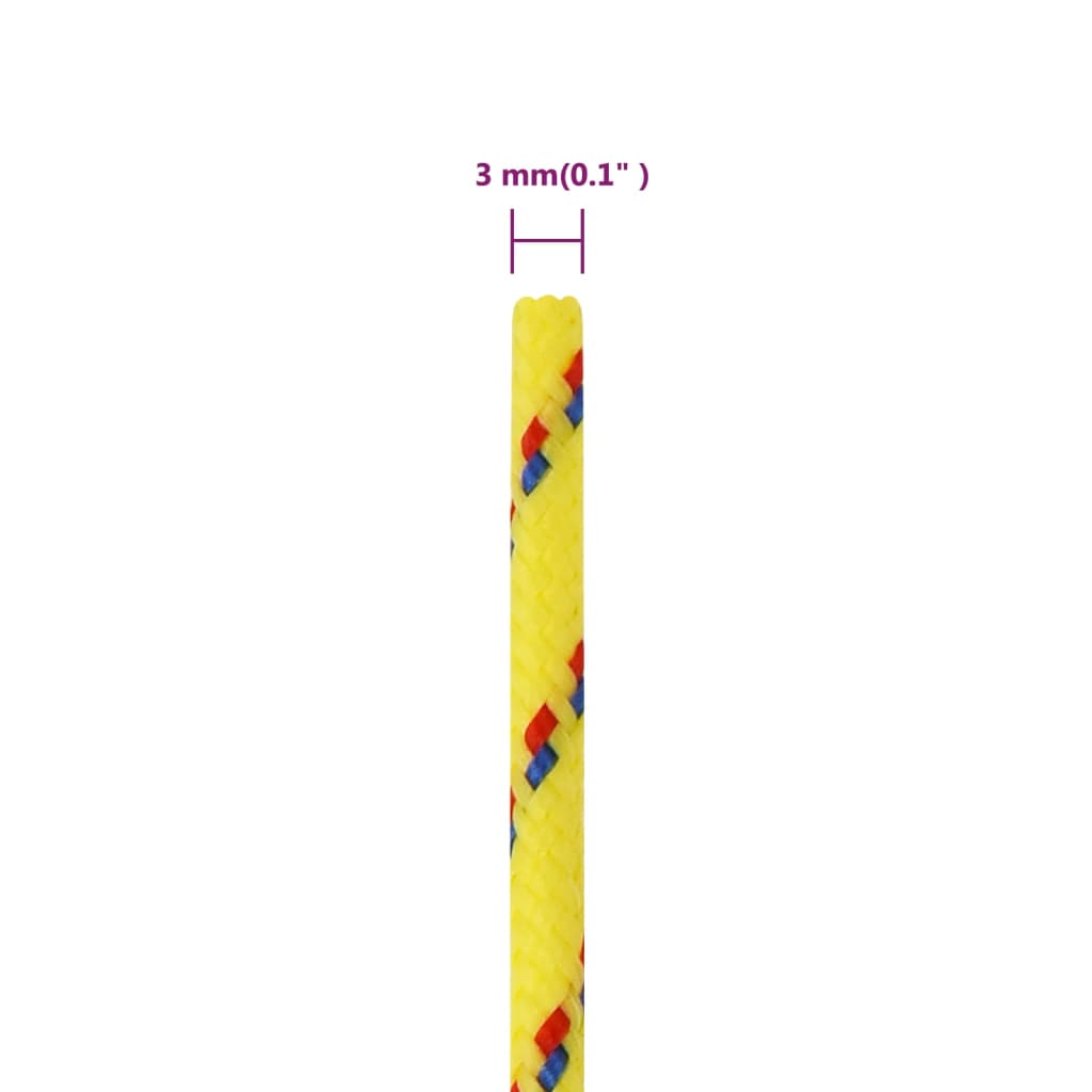 Corda per barca Gialla 3 mm 100 m in Polipropilene - homemem39