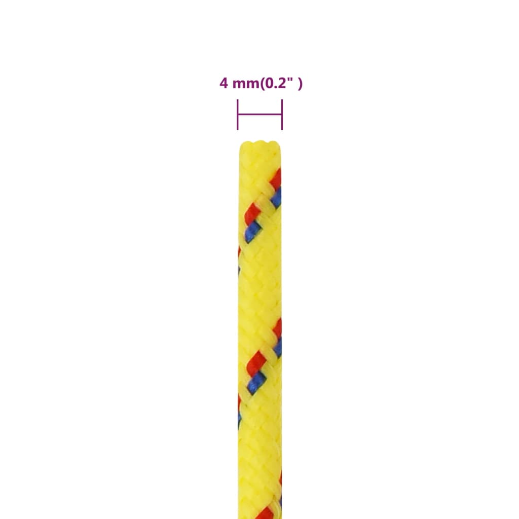 Corda per barca Gialla 4 mm 100 m in Polipropilene - homemem39