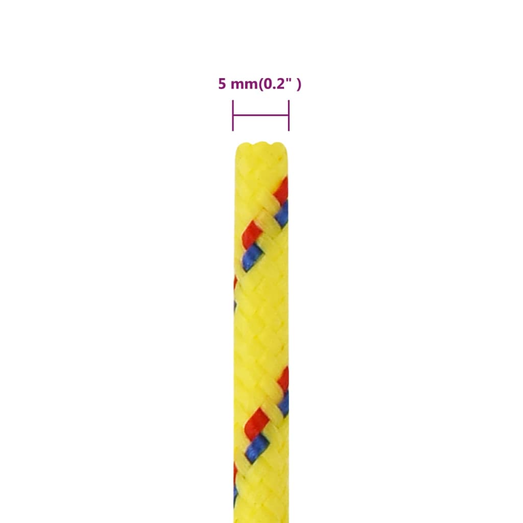 Corda per barca Gialla 5 mm 50 m in Polipropilene - homemem39