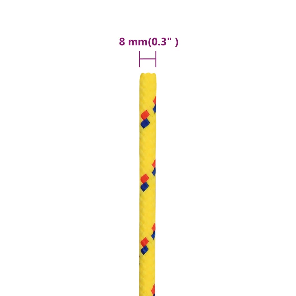Corda per barca Gialla 8 mm 25 m in Polipropilene | homemem39