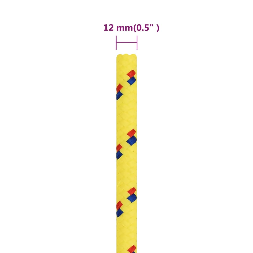 Corda per barca Gialla 12 mm 250 m in Polipropilene | homemem39