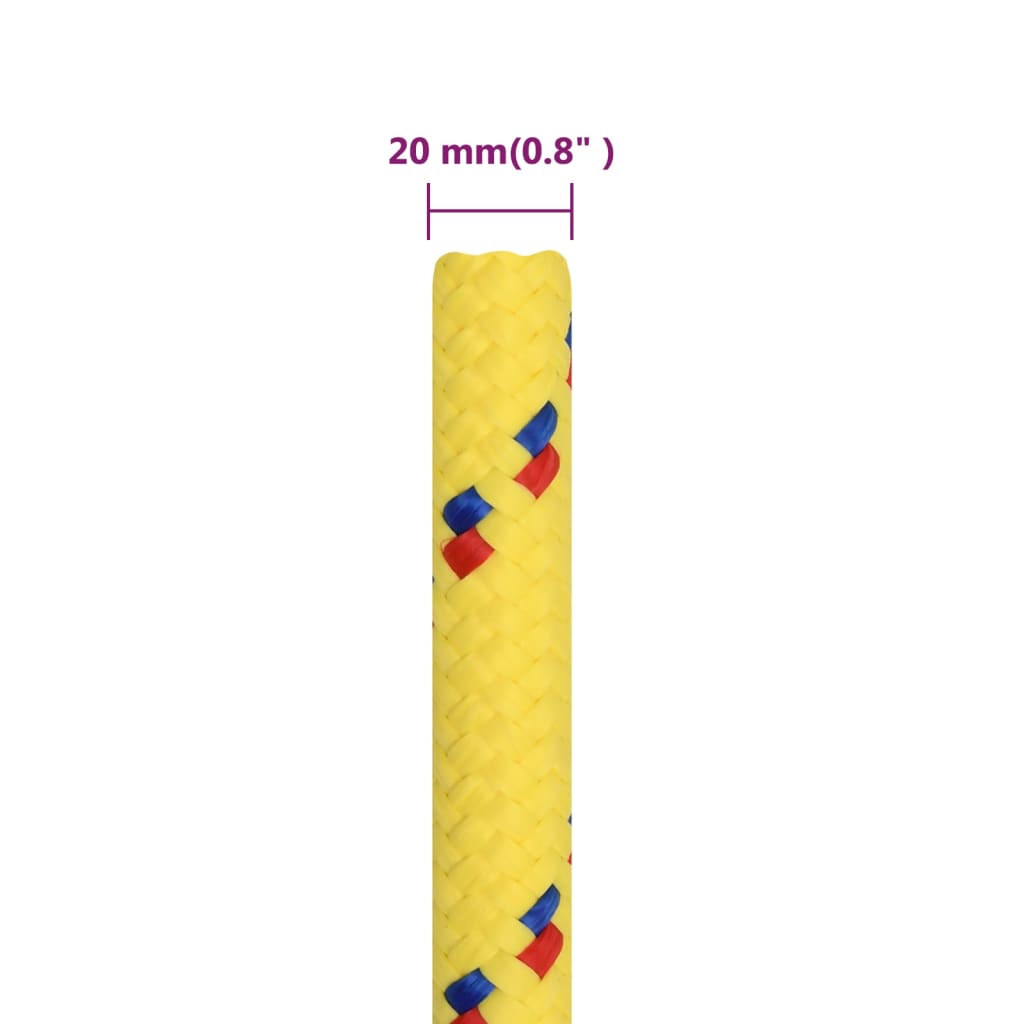 Corda per barca Gialla 20 mm 100 m in Polipropilene - homemem39