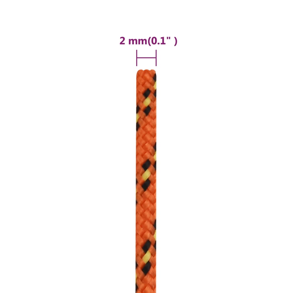 Corda per barca Arancione 2 mm 100 m in Polipropilene | homemem39