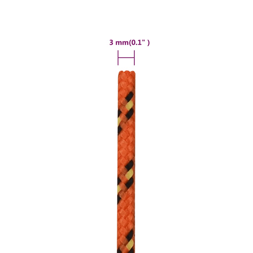 Corda per barca Arancione 3 mm 500 m in Polipropilene | homemem39